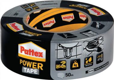 Gewebeband Power-Tape silber-grau - 50 M / 1 RL  L.50m B.50mm Rl.PATTEX