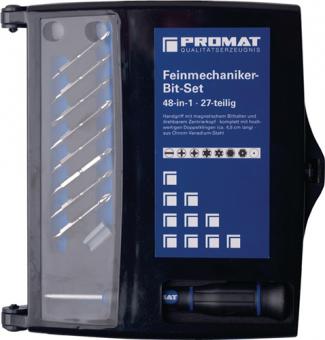 Feinmechanikerbitset 29tlg.m.Wechselbits - 1 ST  in Ku.-Kassette PROMAT