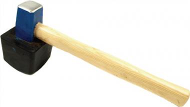 Plattenlegerhammer 1500g - 1 ST  eck.(anvulkanisiert)