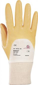 Handschuhe Monsun 105 Gr.9 - 10 PA  curry BW-Trikot m.Nitril EN 388 PSA II HONEYWELL