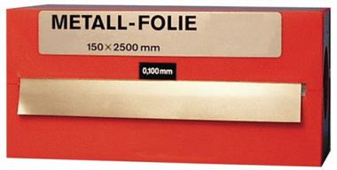 Metallfolie D.0,100mm MS - 1 ST  MS63 L.2500mm B.150mm