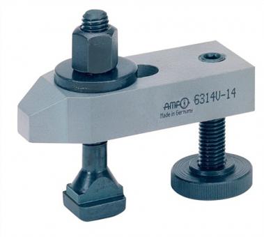 Spanneisen Nr.6314V f.T-Nut 16mm - 1 ST  Spann-H.13-48mm Spannschraube M16x16x125mm AMF