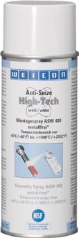 Montagepaste Anti-Seize High-Tech - 4,8 L / 12 ST  400 ml wei NSF H1 Spraydose WEICON