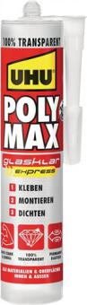 Kleb-/Dichtstoff POLY MAX - 3,6 KG / 12 ST  EXPRESS glasklar 300g Kartusche UHU