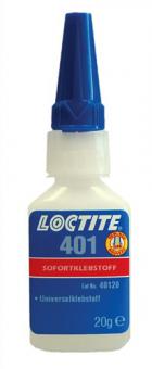 Sofortklebstoff 401 20g NSF - 20 G / 1 ST  P1 farblos Flasche LOCTITE