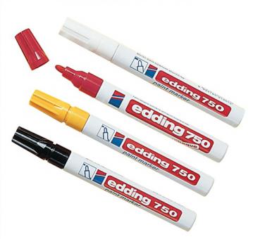 Lackmarker 750 rot Strich-B.2-4mm - 10 ST  Rundspitze EDDING