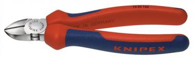 Seitenschneider L.160mm Kopf - 1 ST  verchr.m.Mehrkomp.-Hllen KNIPEX