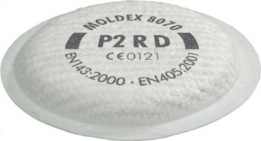 Partikelfilter 807001 EN - 8 ST  143:2000+A1:2006 P2 R D f.Ser.8000 MOLDEX