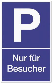 Parkplatzbeschilderung Parken - 1 ST  f.Besucher L250xB400mm Ku.blau/wei