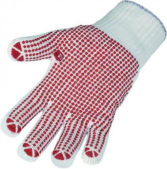 Handschuhe Gr.9 rot EN 388 - 12 PA  PSA II Baumwolle (innen)/Polyamid (auen) ASATEX