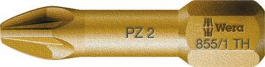 Bit 855/1 TH 1/4 Zoll PZD - 10 ST  1 L.25mm Torsionszone,extrahart WERA