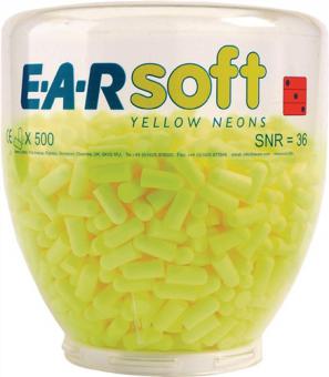 Gehrschutzstpsel E-A-Rsoft - 1 ST  Yellow Neons Refill SNR 36 dB 500 PA/Dispenser