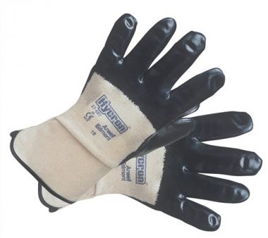 Handschuhe ActivArmr Hycron - 12 PA  27-607 Gr.10 wei/blau BW-Jersey m.Nitril