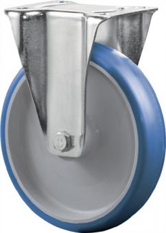 Bockrolle D.80mm Trgf.125kg - 1 ST  PU Platte L104xB80mm