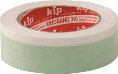 Doppelseitiges Klebeband - 300 M / 12 RL  Duoband 310 L.25m B.25mm grn/wei Rl.KIP