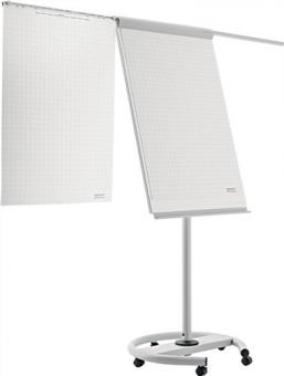 Flipchart Schreibflche B680xH1065mm - 1 ST  creme/lichtgrau fahrbar MAGNETOPLAN