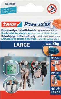 Selbstklebestrip Powerstrips - 15 ST  58000 SB-Pack  10 Strips 20x50mm TESA