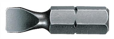 Bit f.Schlitzschrauben 6,5mm - 10 ST  L.25mm 1/4 Zoll C6,3 Schneidenstrke 1,2mm PROMAT