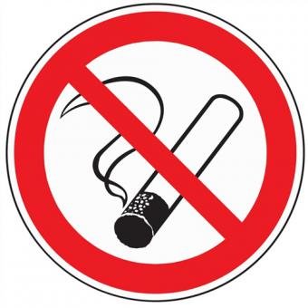 Verbotszeichen Rauchen verboten - 1 ST  D200mm Kunststoffschild rot/schwarz
