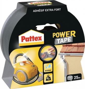 Gewebeband Power-Tape silber-grau - 25 M / 1 RL  L.25m B.50mm Rl.PATTEX