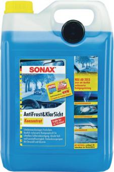 Scheibenreiniger AntiFrost+KlarSicht - 5 L / 1 ST  Konzentrat 5l Kanister SONAX