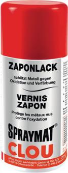 Zaponlack (Metallfirnis) - 1,8 L / 6 ST  SPRAYMAT farblos glnzend 300 ml Spraydose CLOU