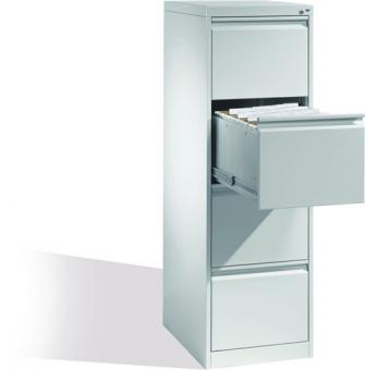 Hngeregistraturschrank H1357xB433xT590mm - 1 ST  1-bahnig grau 4Schubl.Trgf.50kg C+P