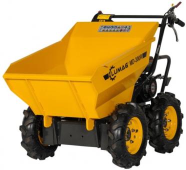 LUMAG Minidumper MD300R mit Benzinmotor - 1 Stk  Zuladung max. 300kg, Mulde 125l, Stollenprofil