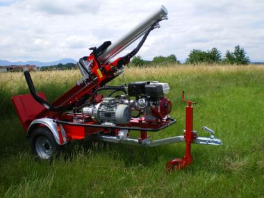 VMR16 ESSDP Vogesenblitz Holzspalter mit E-Starter - 1 Stk  16to., auf 80 km/h Anhnger, 13PS Benzinmotor, hydr.Stamm