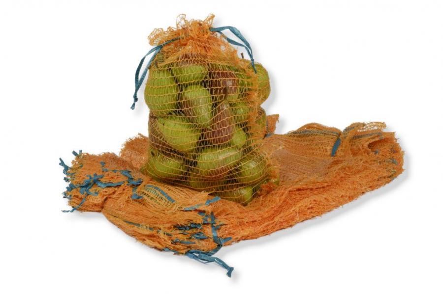 Raschelscke mit Zugband, Goldgelb - 100 Stk 