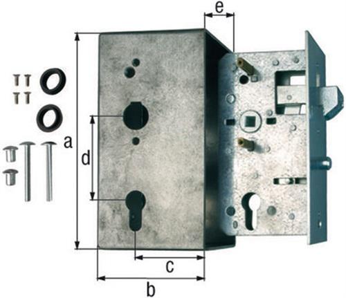 Schlosskasten DIN L/R Ma - 1 ST 