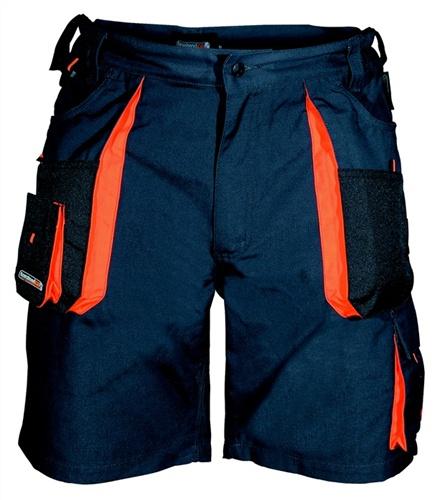 Herrenshorts Gr.48 dunkelgrau/schwarz/orange - 1 ST 