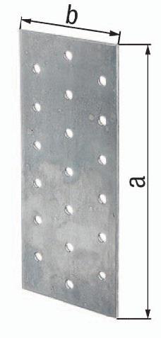 Lochplatte 240x80x2 sdmverz.EN - 25 ST 