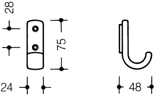 Garderobenhaken 477.90.060 - 1 ST 