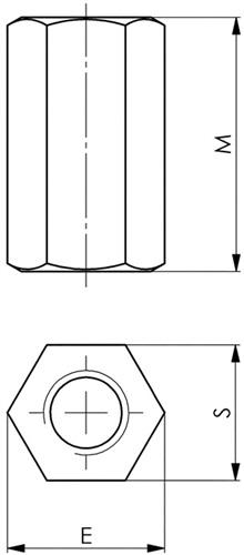 Verl�ngerungsmutter Nr. 6334 - 1 ST 