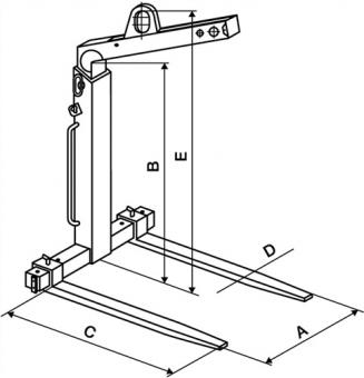 Krangabel Nutz-H.1300-2000mm - 1 ST  Trgf.5000kg m.autom.Gewichtsausgleich