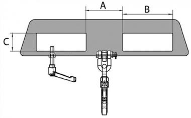 Lasthaken Trgf.5000kg silber - 1 ST  TZN f.Gabelstapler