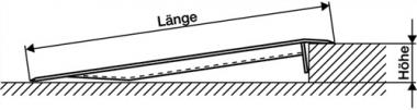 berfahrbrcke Alu.natur - 1 ST  L1000xB1250mm Trgf.600kg