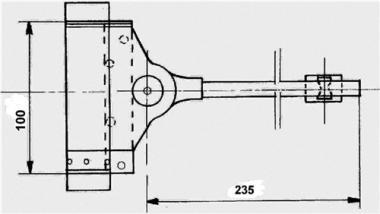 Feder-T�rschlie�er f. mittelschwere - 1 ST  T�ren 40kg ZN