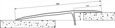 berfahrbrcke Alu.natur - 1 ST  L550xB1250mm Trgf.4000kg