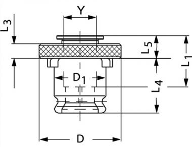 Schnellwechseleinsatz SE - 1 ST  16mmx12mm Gr.2 f.DIN 374/376 M20