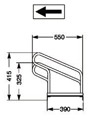 Fahrradbgelparker 1-s.90Grad - 1 ST  verz.Anz.Radstnde 3 z.Aufschr.zerlegt WSM