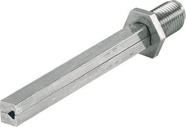 VK FDW-Profilstift 4-KT.8x80mm - 1 ST  Fe verz.geteilt M12x1,25 HOPPE