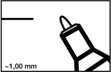 Permanentmarker 400 rot Strich-B.1mm - 10 ST  Rundspitze EDDING