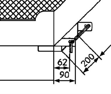 Arbeitsbhne B1210xT1040xH1890mm - 1 ST  gelborange lack.Trgf.300 kg