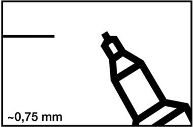 Permanentmarker 404 rot Strich-B.0,75mm - 10 ST  Rundspitze EDDING