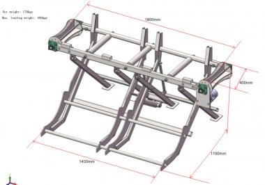 LUMAG Stammheber, hydraulisch f. Sgespaltmaschinen - 1 Stk  fr alle Lumag SSA400/500 Modelle