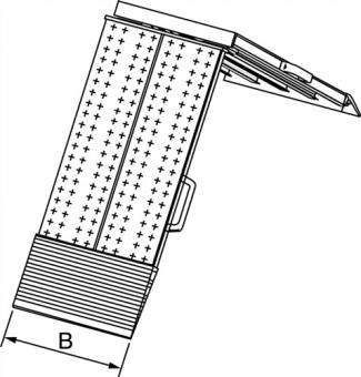 Auffahrrampe Alu.L2000xB800mm - 1 ST  975/St.kg