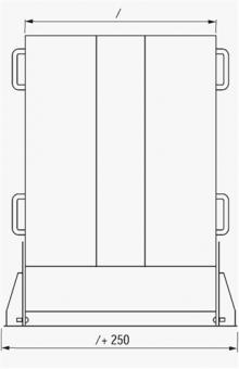 Auffahrrampe Alu.L3000xB800mm - 1 ST  400 kg