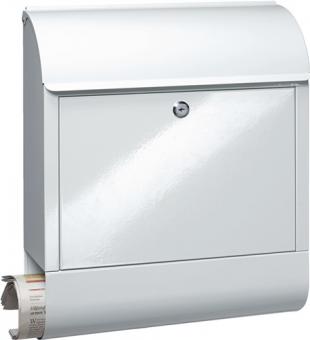 Briefkasten Scandic H.460mm - 1 ST  B.380mm T.125mm wei� STA DIN C4 BURG-W�CHTER